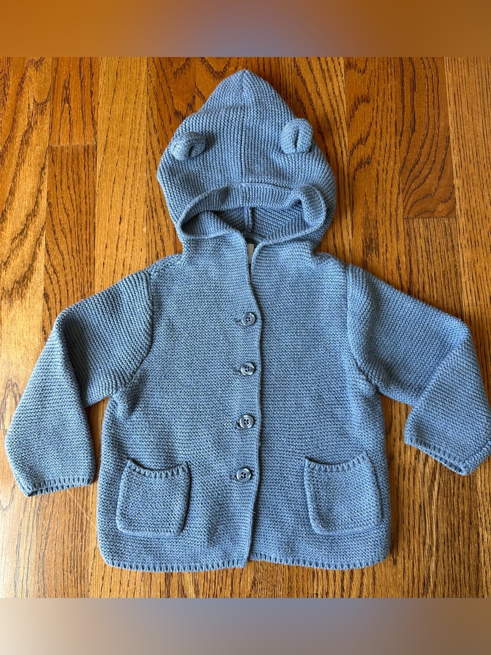 Baby Boy Hooded Cardigan Sweater